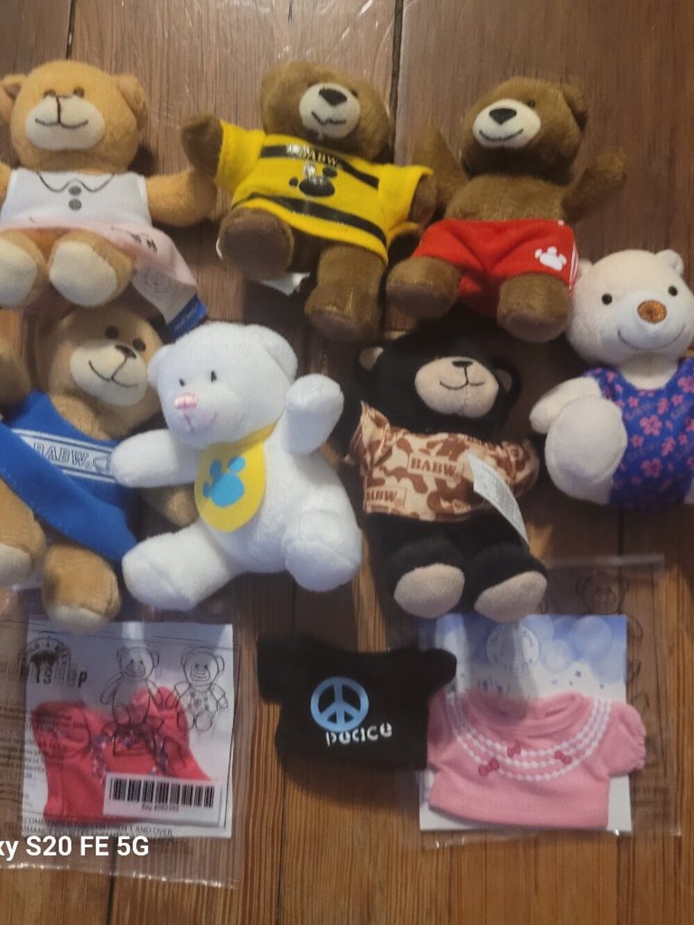Set of 7 Build a Bear for McDonald's Toys Set 3